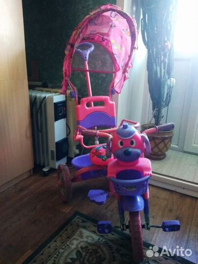 Божья коровкадетский трёхколёсный велосипед