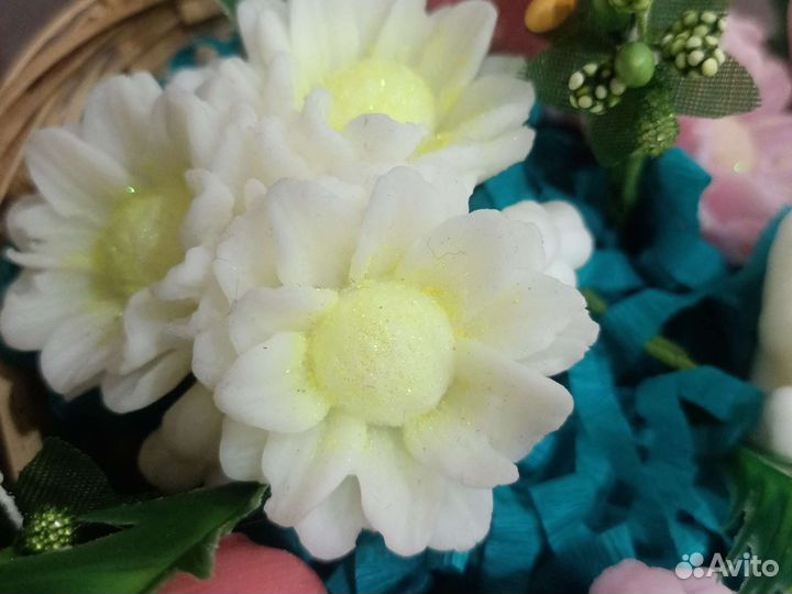 Букет цветов из мыла ручная работа