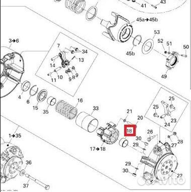 Втулка вариатора для снегоходов BRP SKI-DOO/lynx 4