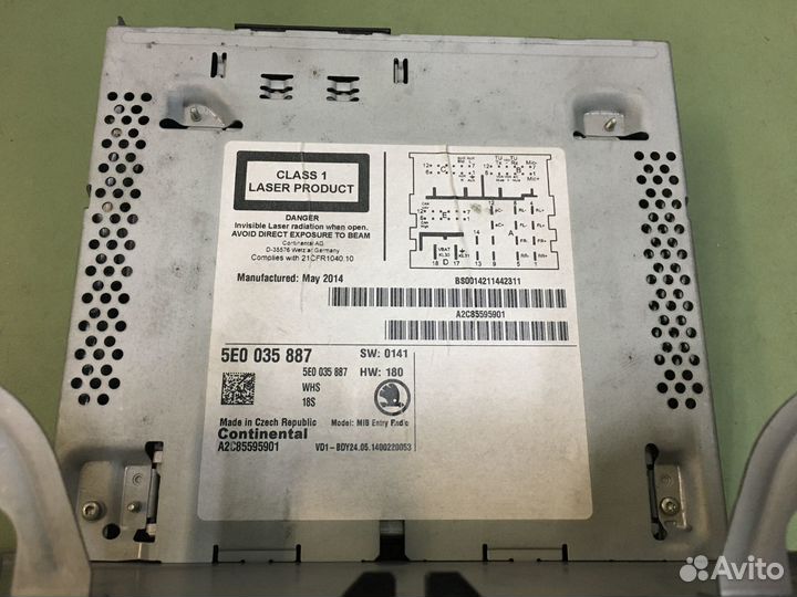Блок климата и магнитола для а/м Skoda Octavia A7