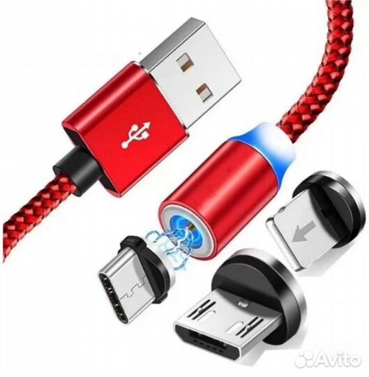 Кабель магнит 3в1 kaku