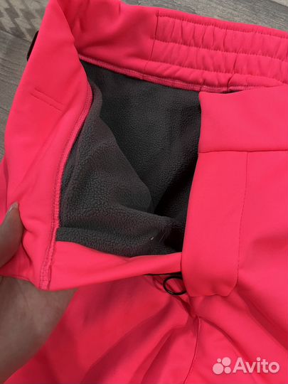 Брюки и куртка костюм горнолыжные женские софтшел