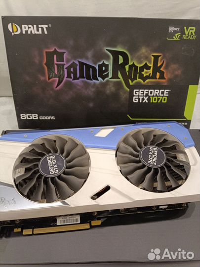 Видеокарта GTX 1070 8gb Palit gamerock