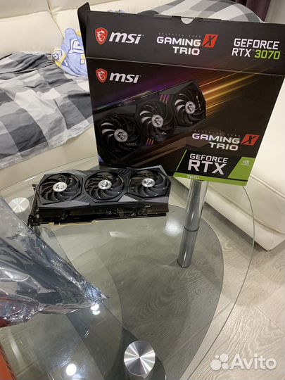 Видеокарта MSI 3070 gaming x trio no lhr