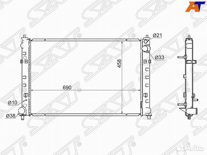Радиатор mazda MPV AJ 02-05