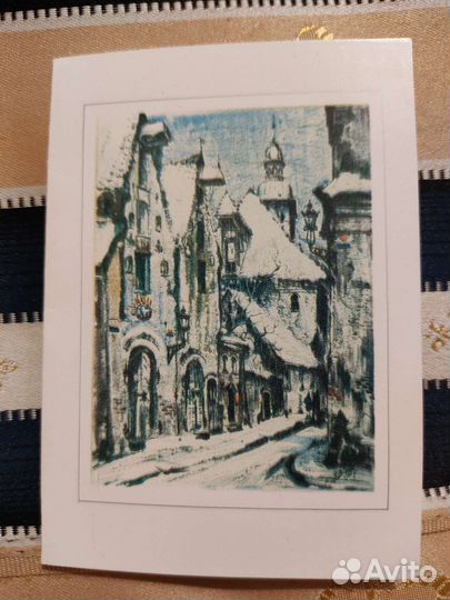 Мини открытка Старая Рига