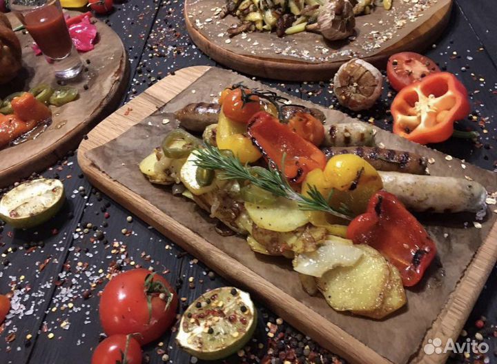 Доски для подачи блюд, менажницы