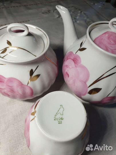 Дулевский фарфор ссср+чешский хрусталь