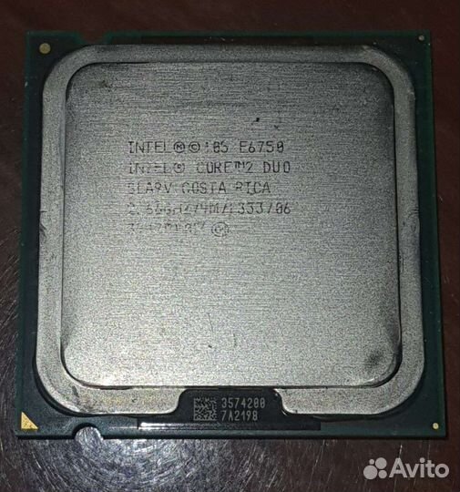 Процессор intel core 2 duo E6750