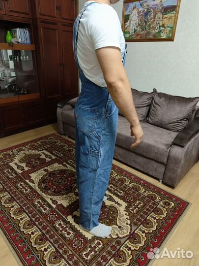 Джинсовый комбинезон мужской 56, 58 размер