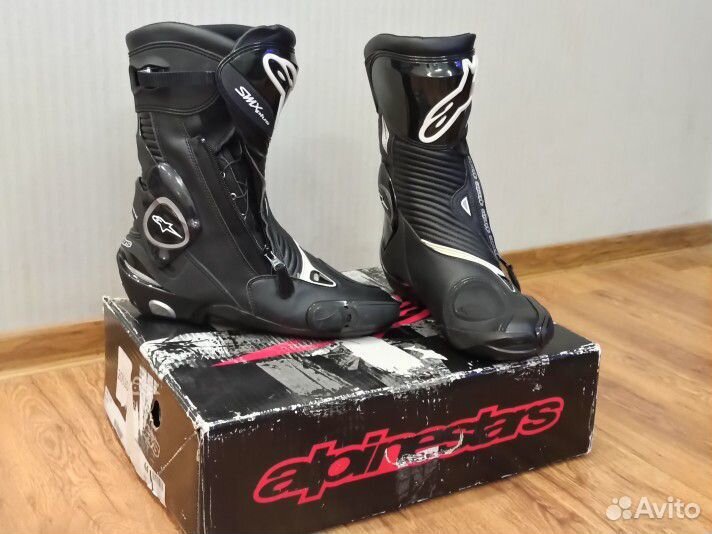 Мотоботы alpinestars smx plus black размер 44