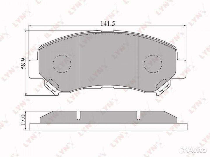 Колодки тормозные nissan qashqai 1.6/2.0 07/X-trai