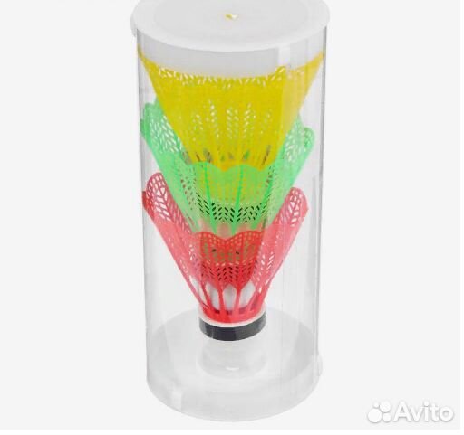 Волан в тубе, (набор 3 шт)