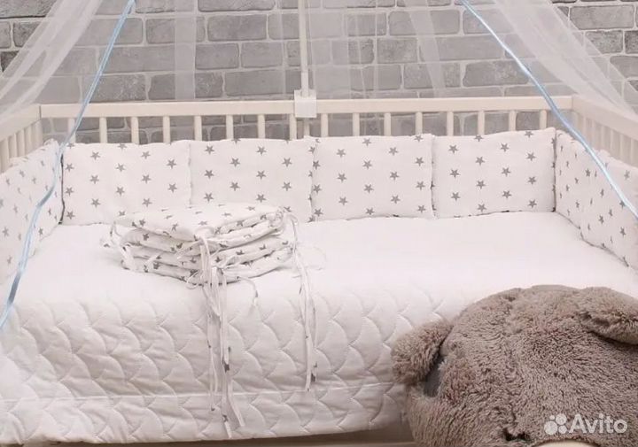 Бортики в детскую кроватку