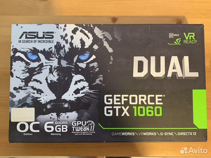 Видеокарта gtx 1060 6gb asus dual oc