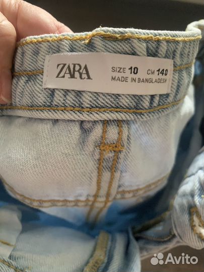 Джинсы zara Moms для девочки 140