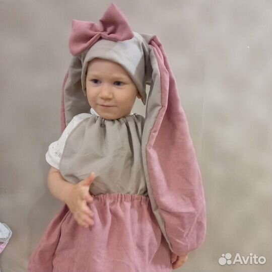 Новогодний костюм зайчика на 1.3-2 года новый