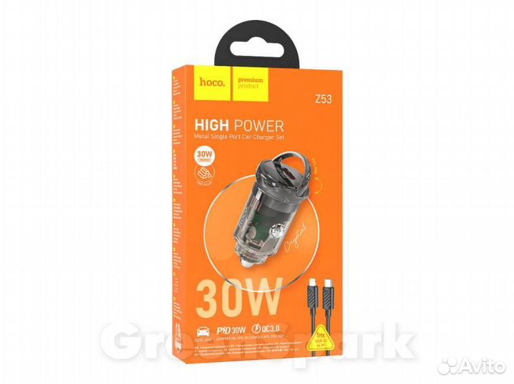 Азу hoco Z53 1-Type-C,PD/30W + Lightning кабель 1