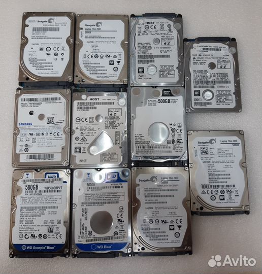 Жесткий диск для ноутбука 1tb, 500gb, 320gb, 250gb