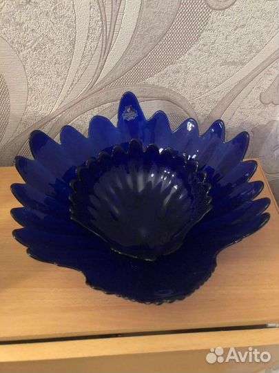 Вазы для фруктов набор из 2 шт гусь-хрусталь