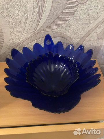 Вазы для фруктов набор из 2 шт гусь-хрусталь