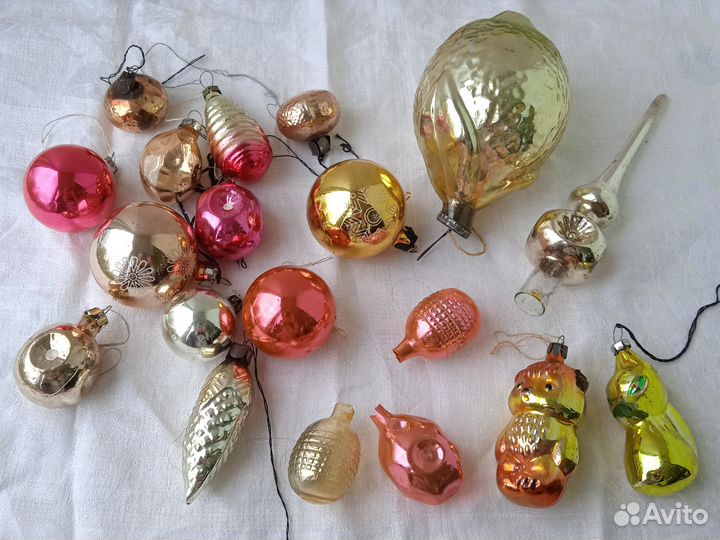 Елочные игрушки винтаж СССР одним лотом