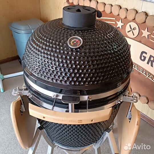 Керамический гриль-печь BBQ яйцо 55см (на углях)