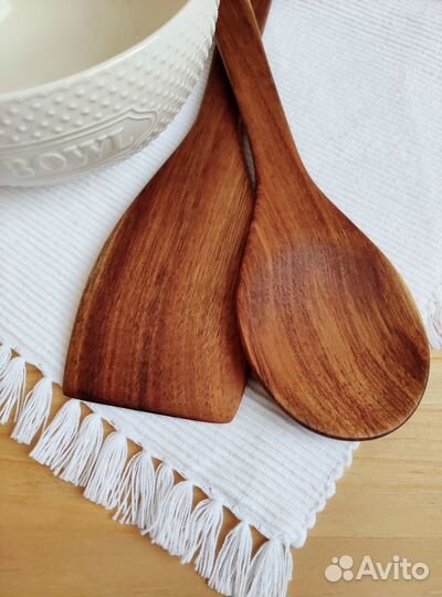 Новые приборы для готовки (массив акации)