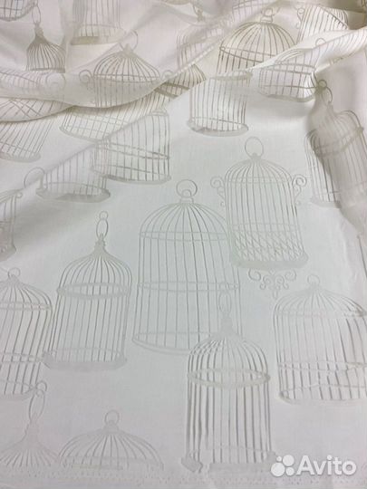 Легкая вуаль с прозрачным рисунком