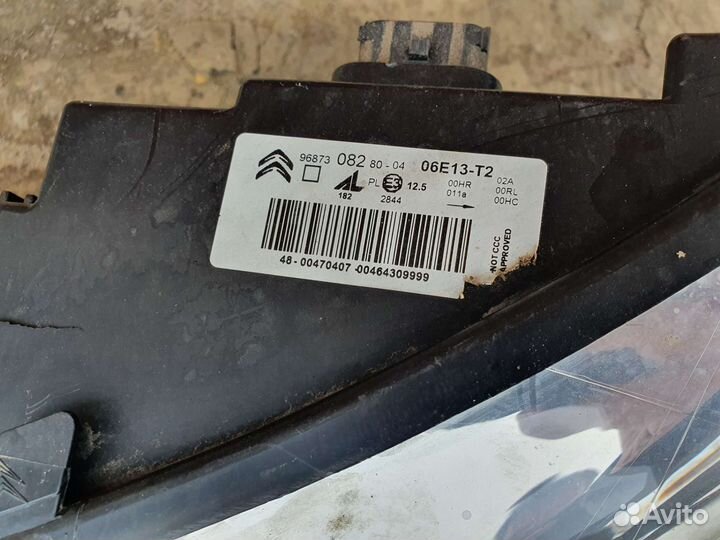 Фара передняя левая Ситроен с4 седан