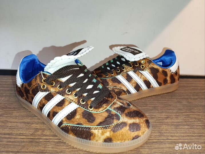 Кроссовки Adidas samba Wales Bonner леопард