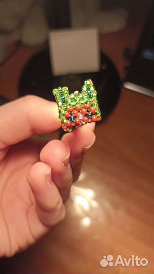 Кольцо из бисера