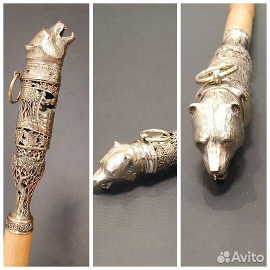 Ложка для обуви уникальная медведь в лесу