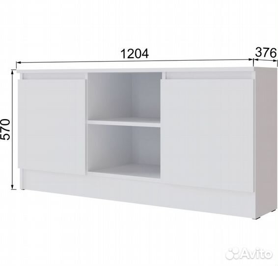 Тумба под тв белая новая в наличии мгт-1