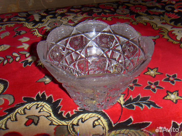Хрустальная ваза Чехословакия винтаж, СССР