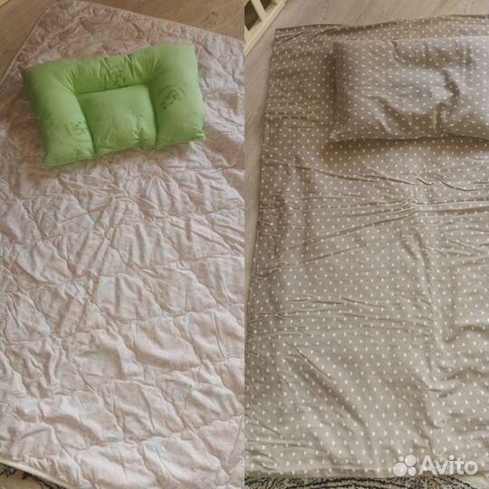 Одеяло и подушка, наволочка и пододияльник