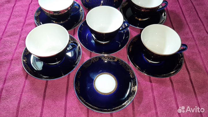 Чайный набор - пары лфз 5 шт + чайник Гжель