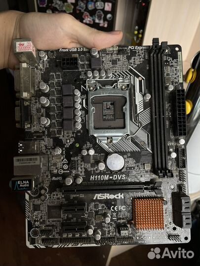 Материнская плата h110m-dvs