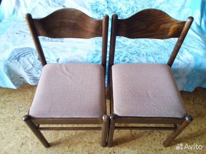 Деревянные стулья с мягким сиденьем, СССР