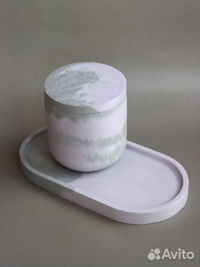 Гипсовый подсвечник