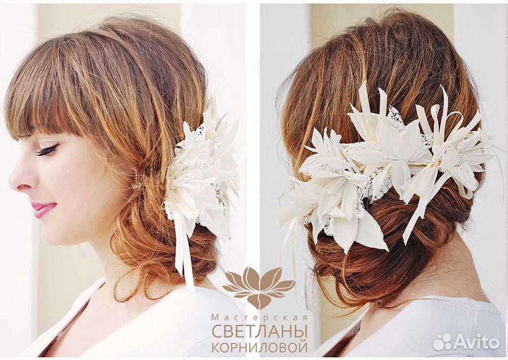 Изготовление цветов из ткани