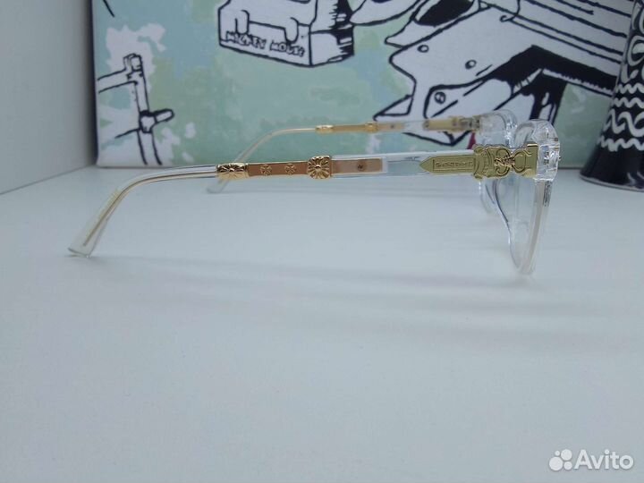 Chrome Hearts,оправа с футляром в комплекте