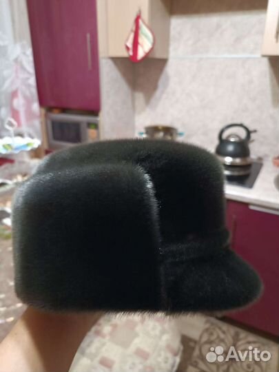 Норковая шапка мужская