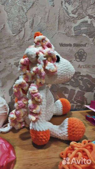 Единорог игрушка вязанный