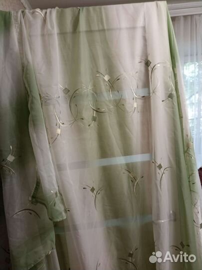 Тюль готовая б/у