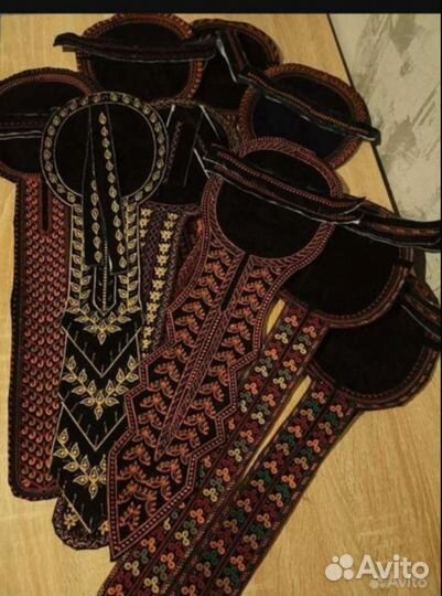 Туркменские воротники ручная работа