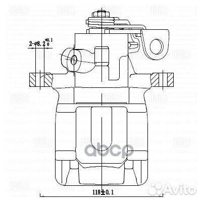 Суппорт торм. для а/м Peugeot 307 (00) /308 (07