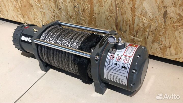 Лебедка 12V 5.5 тонн EW12000 синтетический трос