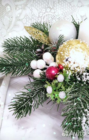 Новогодний подсвечник