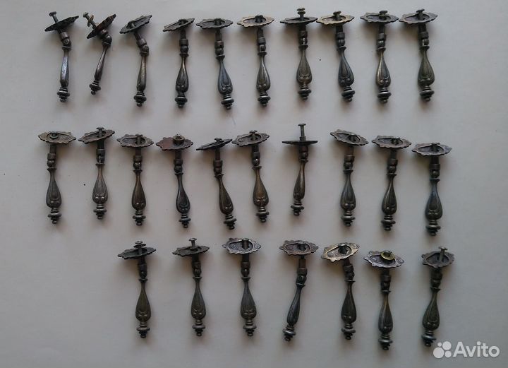 Ручка мебельная под бронзу Капля